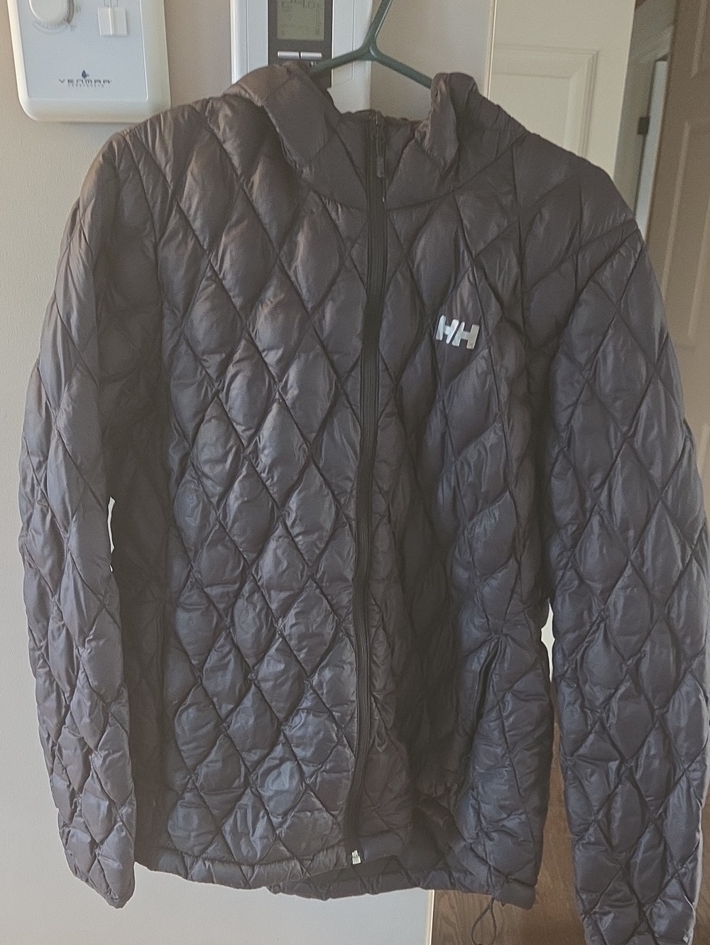Helly Hansen Black Quilted Hooded Jacket